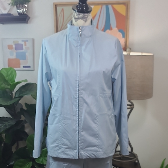 Nike Jackets & Blazers - NIKE Golf Light Blue Women's Track Suit